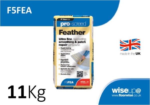 F5FEA Pro Screed Feather Edge ultra fine, rapid setting levelling & patch repair compound