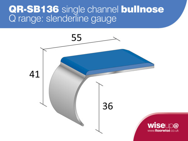 QR-SB136 Single Channel Bullnose